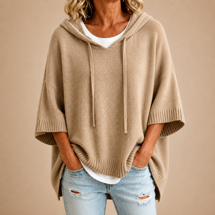 PULL AMPLE À CAPUCHE POUR FEMMES