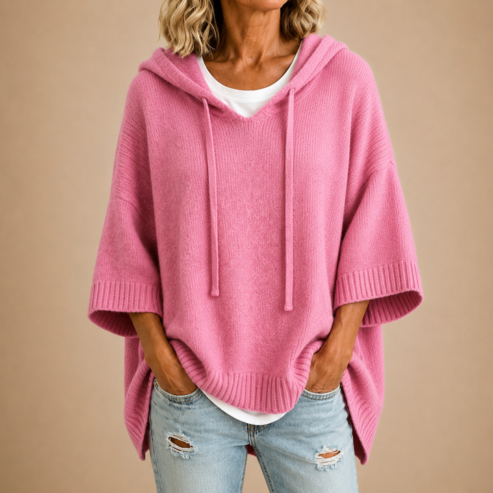 PULL AMPLE À CAPUCHE POUR FEMMES