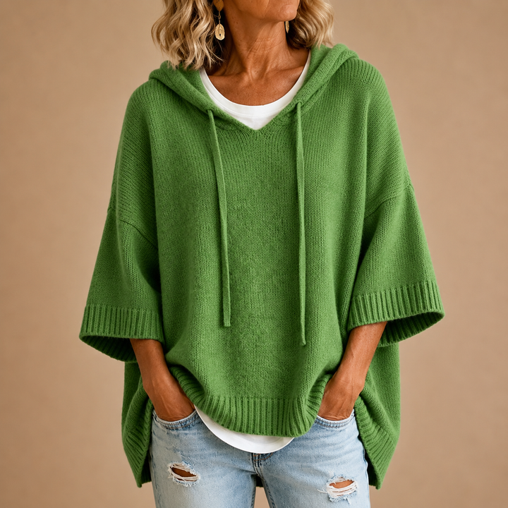 PULL AMPLE À CAPUCHE POUR FEMMES