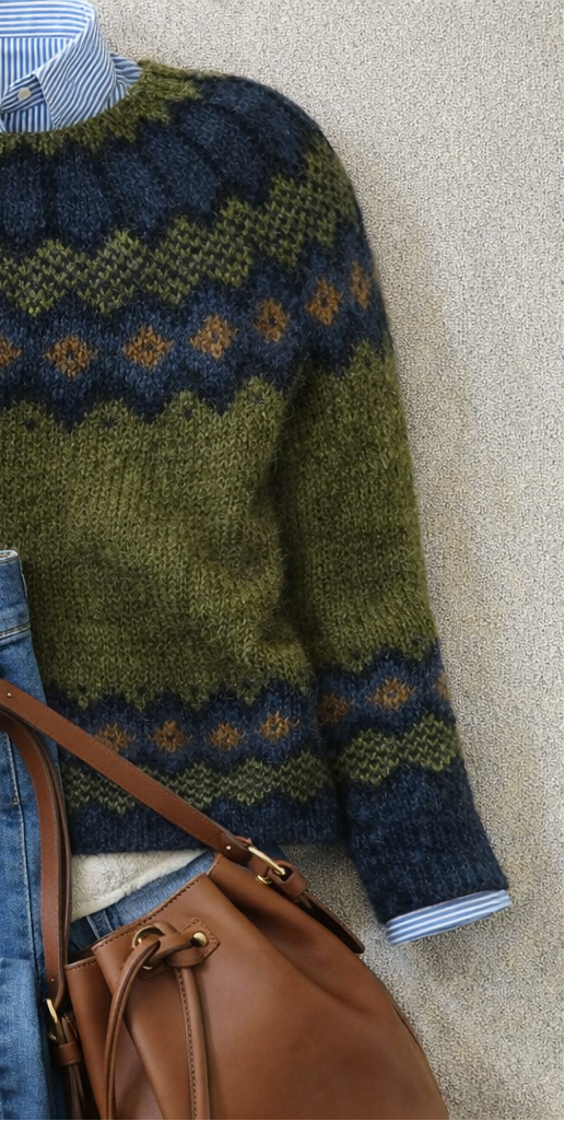 ÉLODIE MOREAU SWEAT-SHIRT À MOTIF NORDIQUE POUR FEMMES