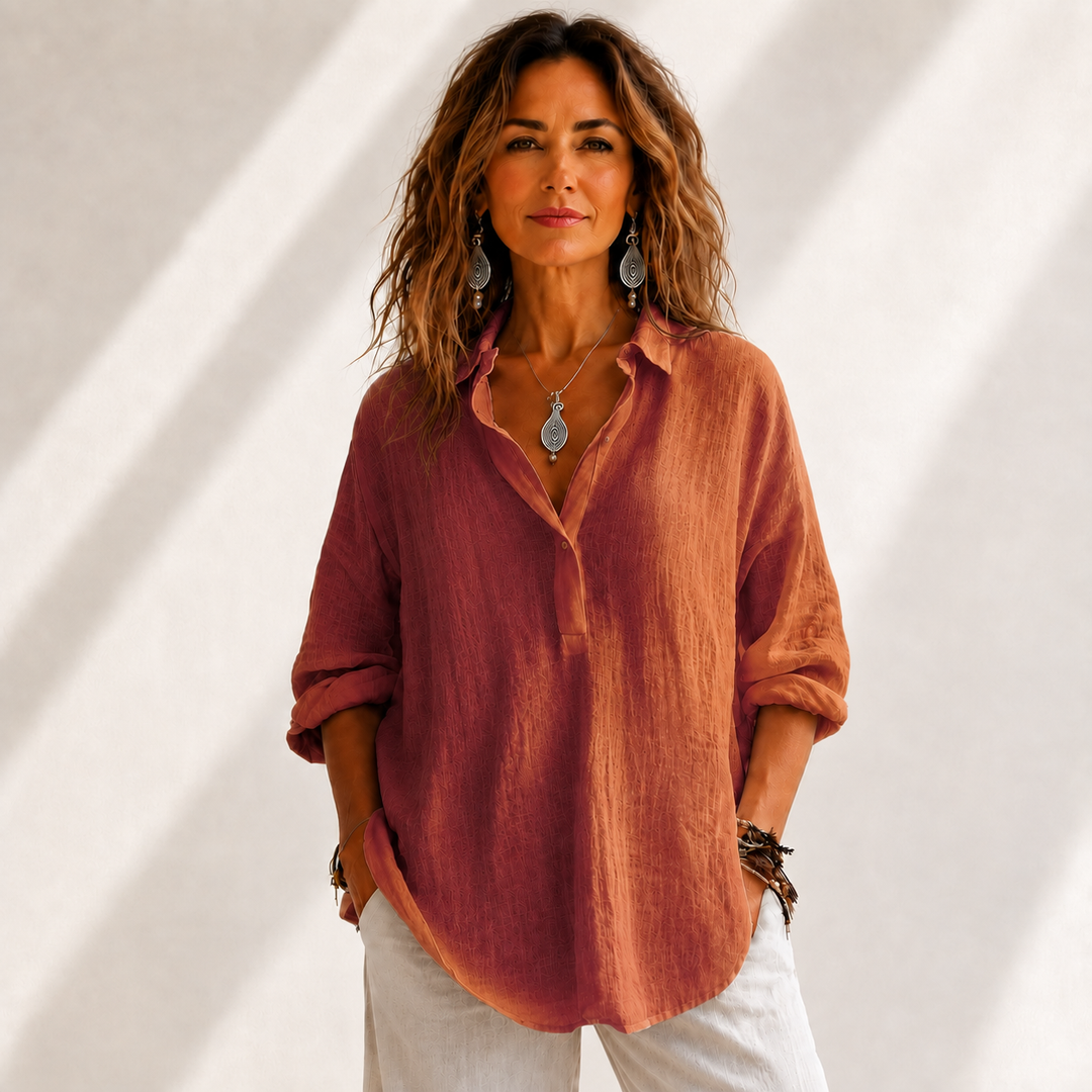 CHEMISE BOUTONNÉE DÉTENDUE POUR FEMMES