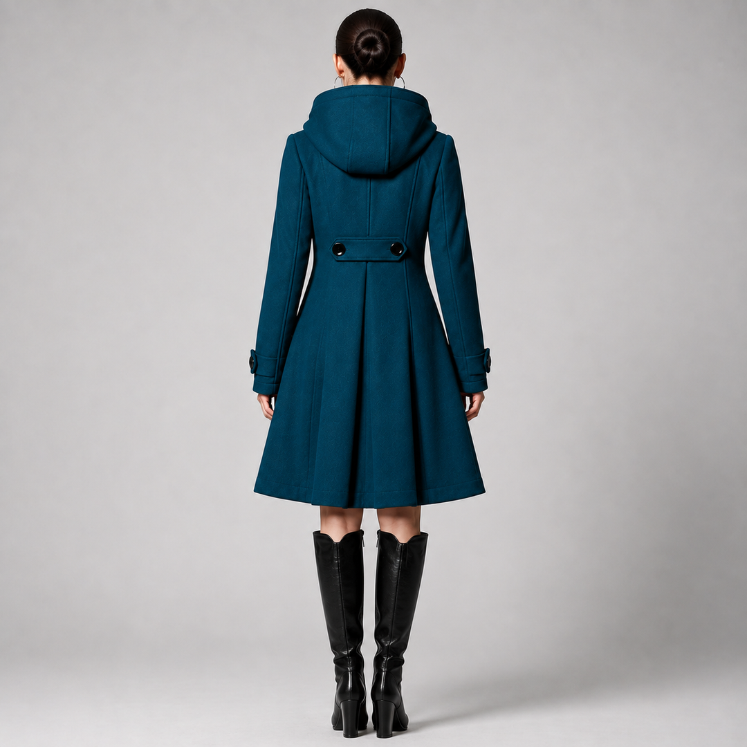 ÉLODIE MOREAU MANTEAU STRUCTURÉ À CAPUCHE POUR FEMMES