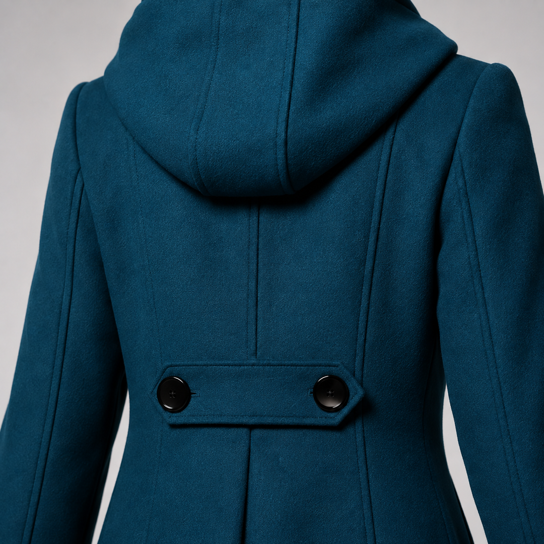 ÉLODIE MOREAU MANTEAU STRUCTURÉ À CAPUCHE POUR FEMMES