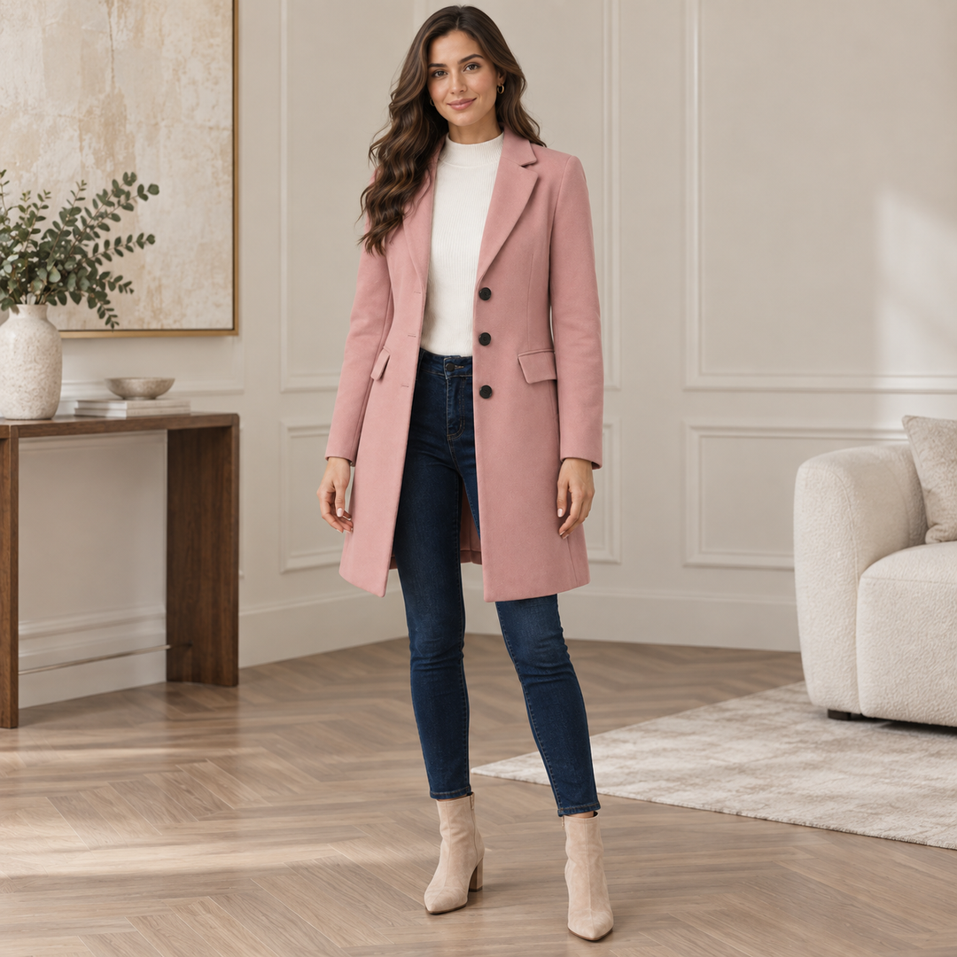 Angèle | Manteau Mi-Long Ajusté