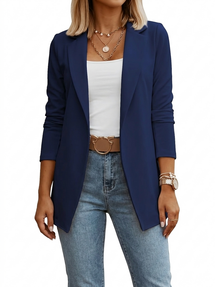 ÉLODIE MOREAU BLAZER DRAPÉ ÉLÉGANT POUR FEMMES