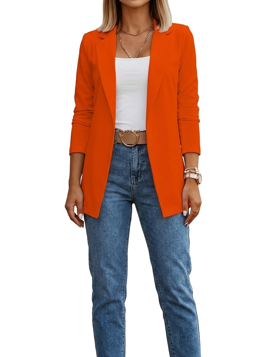 ÉLODIE MOREAU BLAZER DRAPÉ ÉLÉGANT POUR FEMMES
