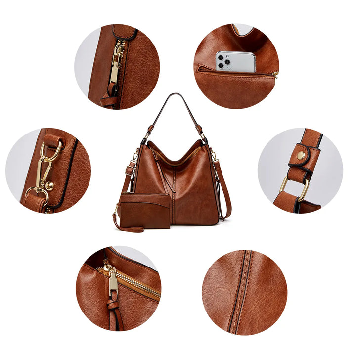Sac hobo à poche cachée