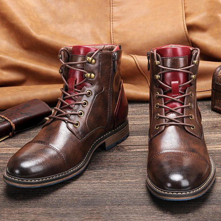 ÉLODIE MOREAU Raphaël - Bottes Oxford en cuir classiques pour hommes