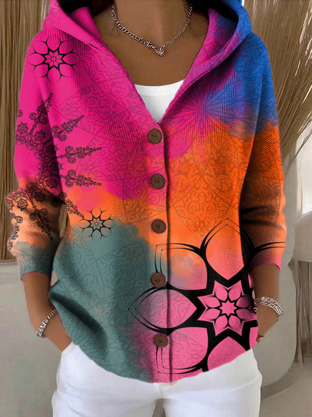 GILET À CAPUCHE PATCHWORK POUR FEMMES