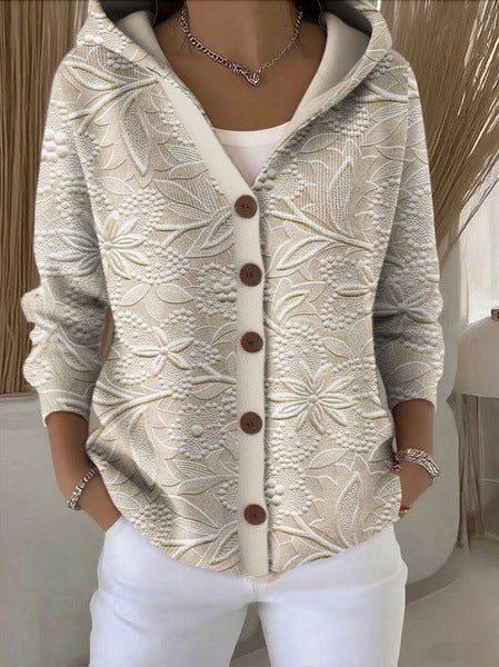 GILET À CAPUCHE PATCHWORK POUR FEMMES