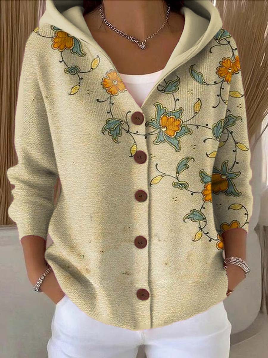 GILET À CAPUCHE PATCHWORK POUR FEMMES