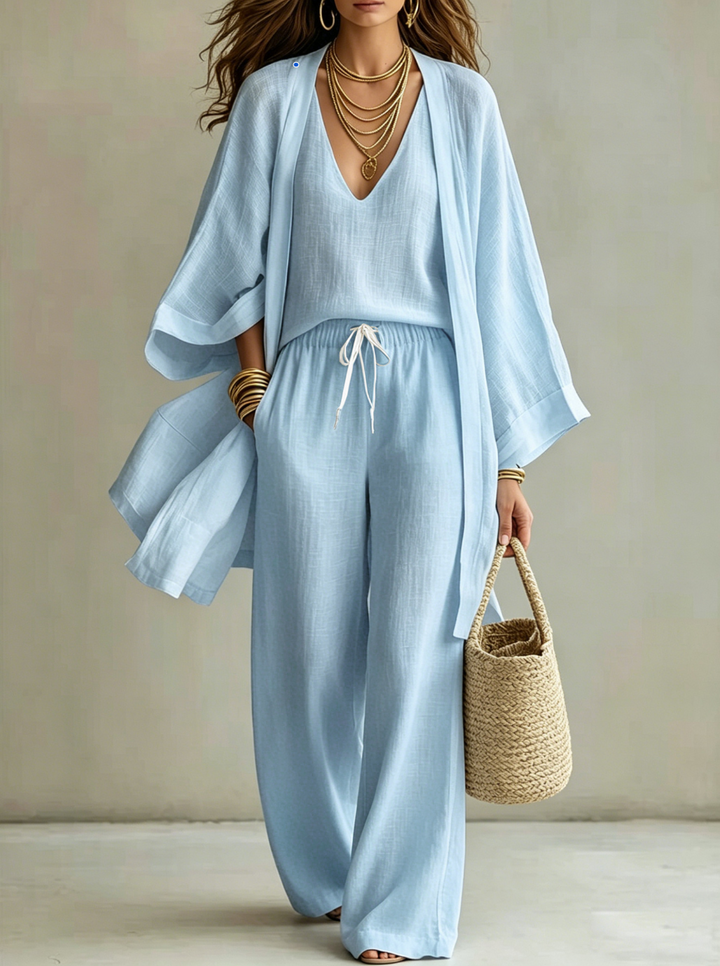 Soňa | Kimono a kalhoty, světle modrá