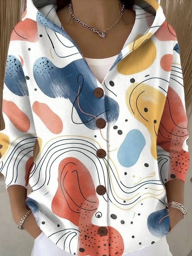 GILET À CAPUCHE PATCHWORK POUR FEMMES