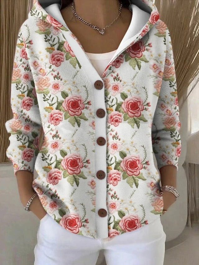 GILET À CAPUCHE PATCHWORK POUR FEMMES