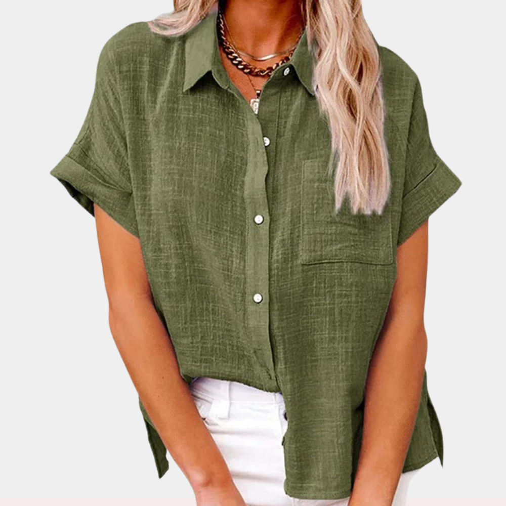 Isabelle | Blouse en Lin Fluide