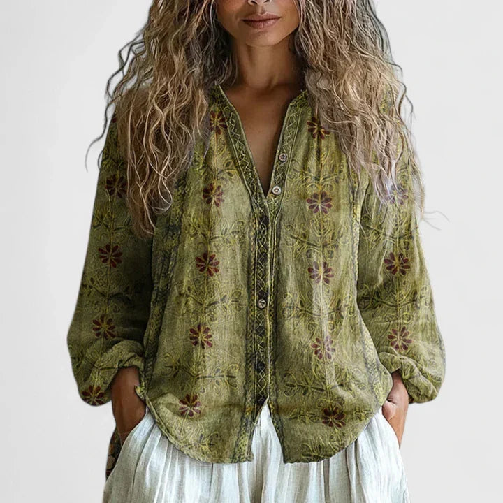 BLOUSE IMPRIMÉE POUR FEMME