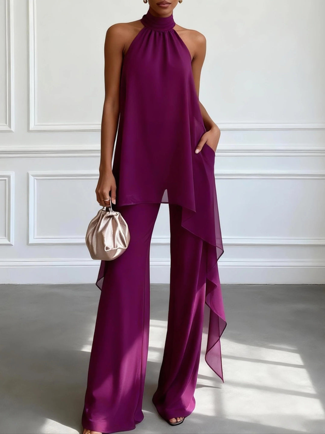 ENSEMBLE HALTER ÉLÉGANT POUR FEMMES