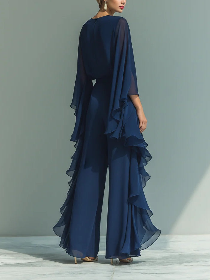 ENSEMBLE DE DEUX PIÈCES EN CHIFFON POUR FEMMES