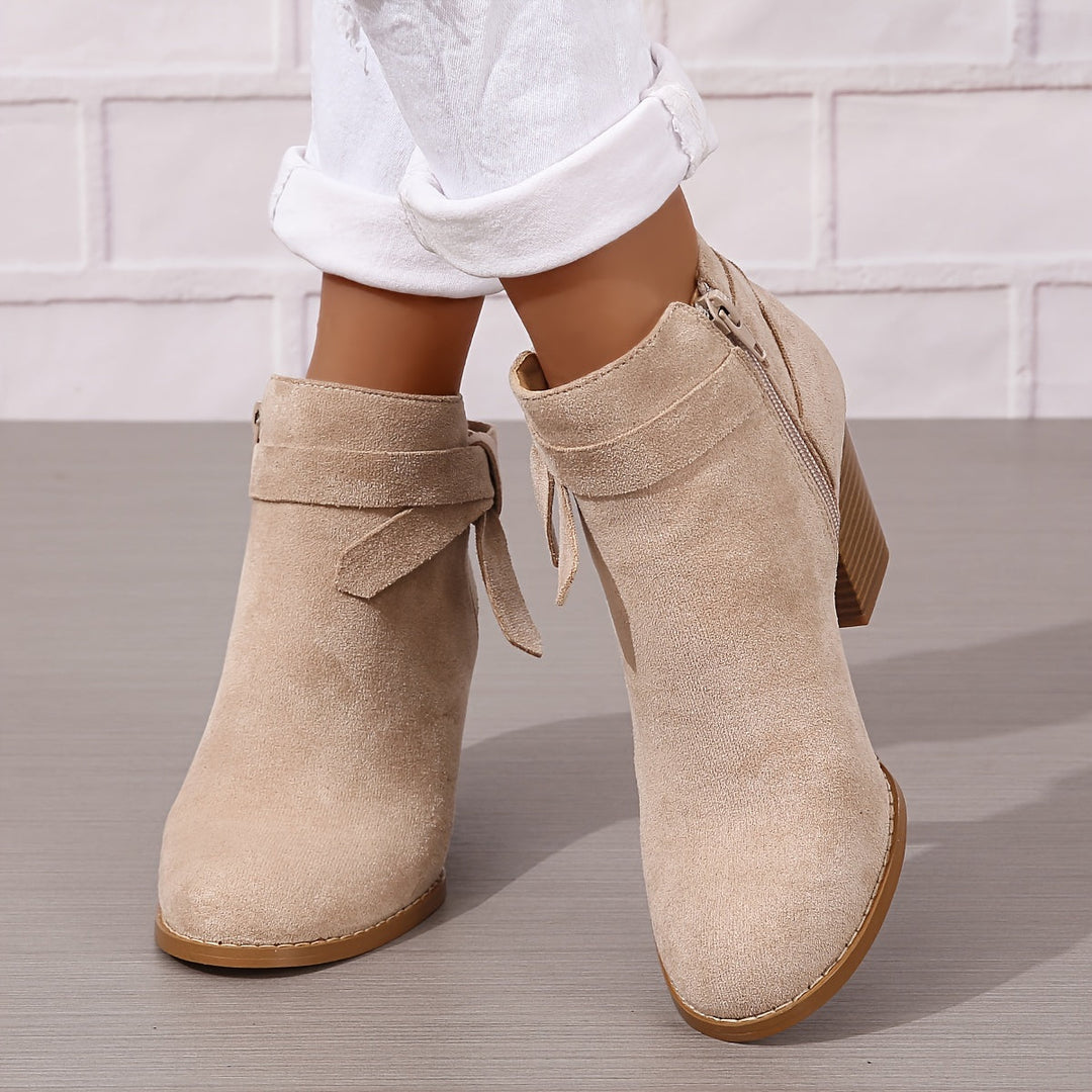 Léa | Bottines Élégantes à Talon Stable
