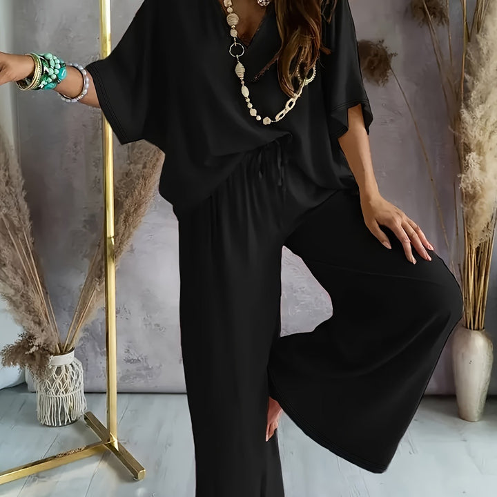 ENSEMBLE CHIC À COL EN V POUR FEMMES