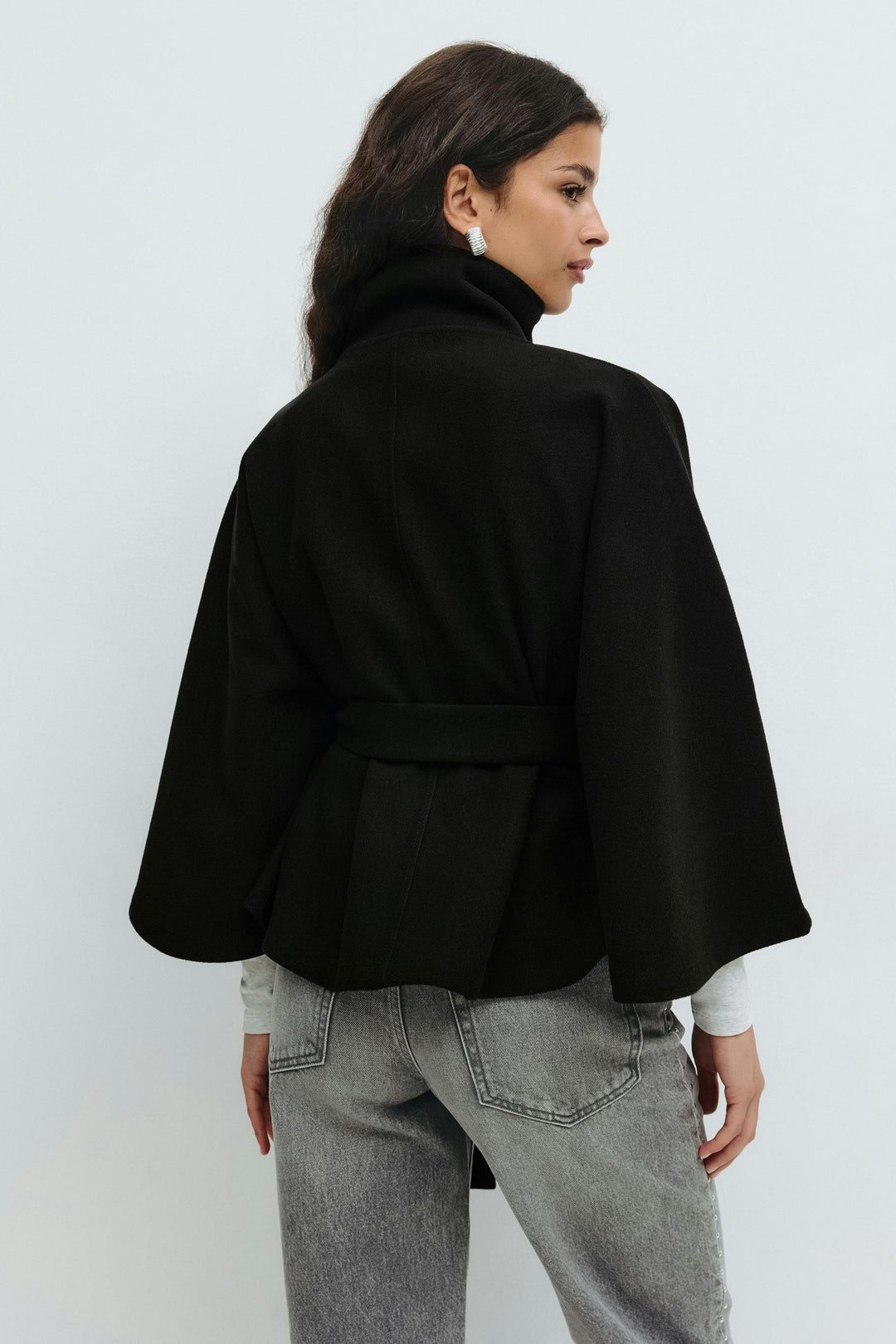 Virginie | Manteau Cape à Ceinture