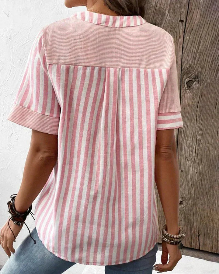 BLOUSE RAYÉE ÉLÉGANTE FOR WOMEN