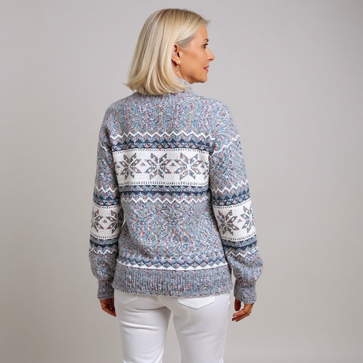Pull Col Montant Flocons Margot