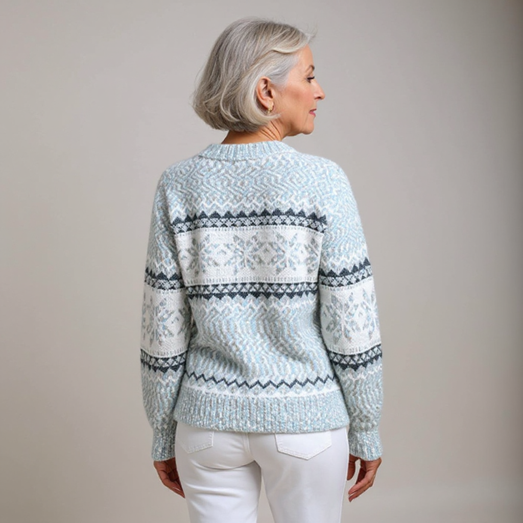 Pull Col Montant Flocons Margot