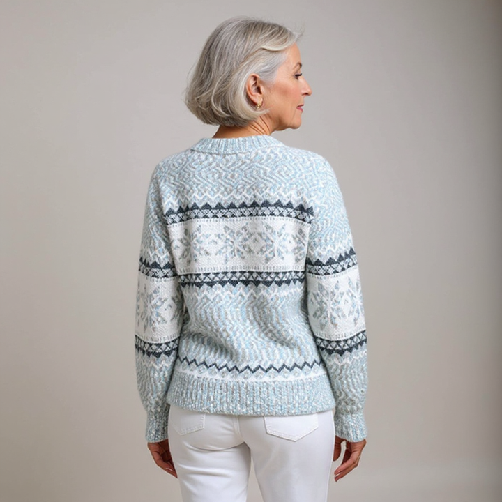 Pull Col Montant Flocons Margot
