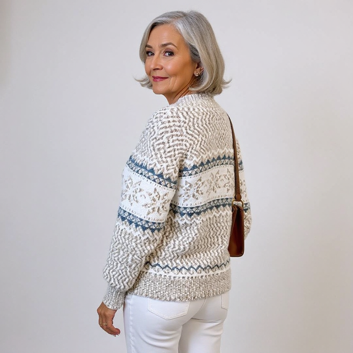 Pull Col Montant Flocons Margot