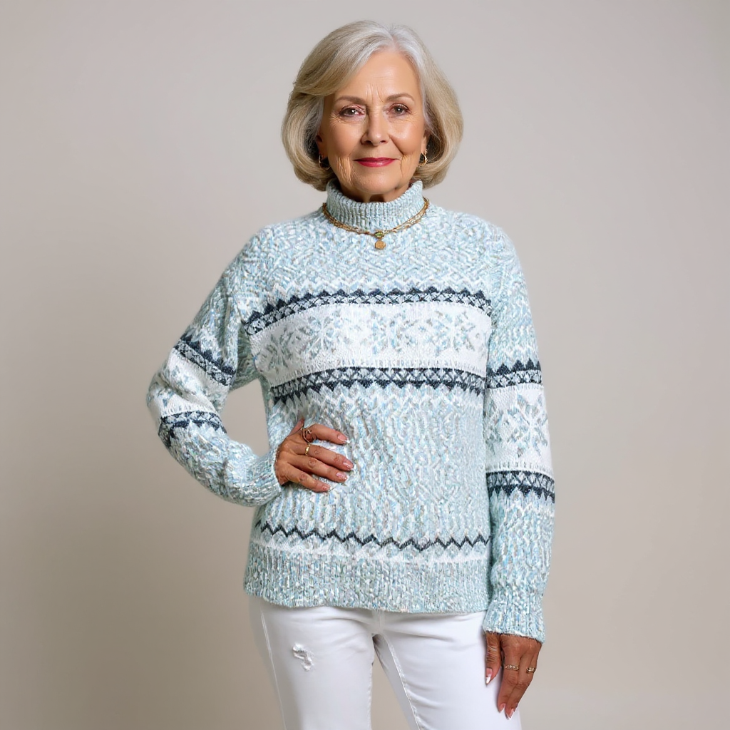 Pull Col Montant Flocons Margot