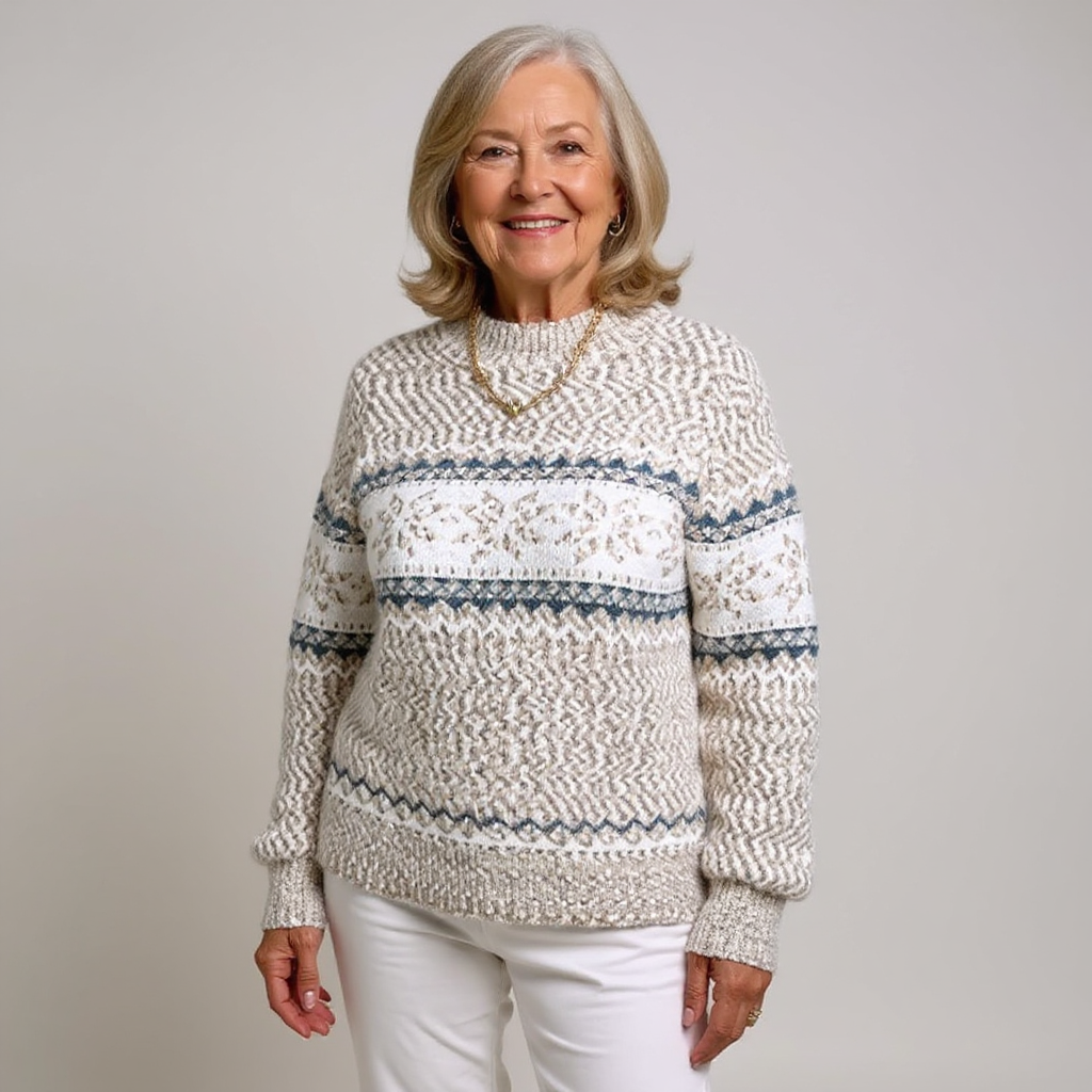 Pull Col Montant Flocons Margot