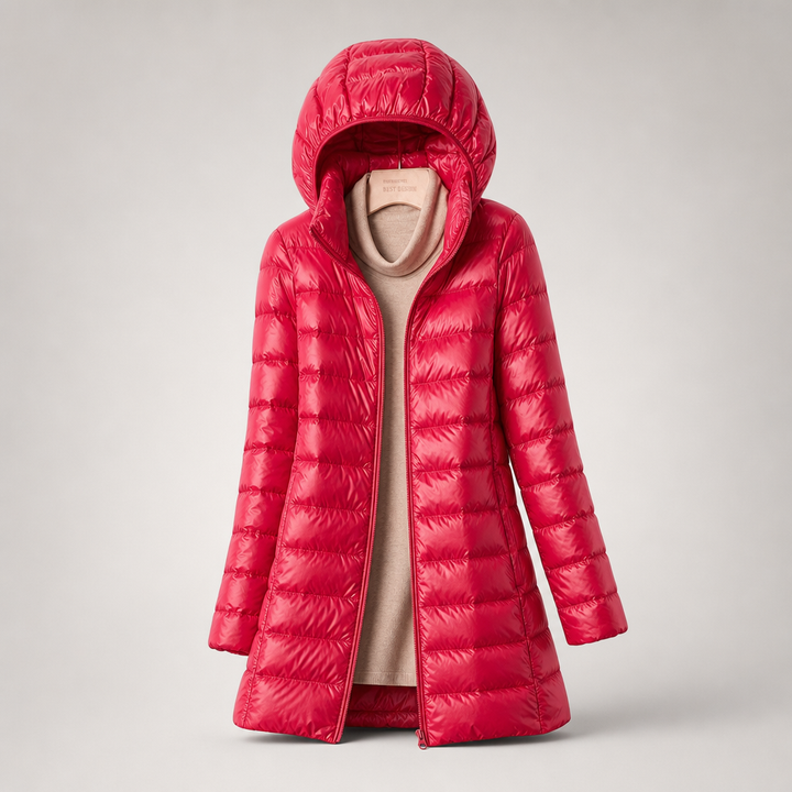 Josseline | Doudoune Ultralégère à Capuche Amovible – Fuchsia