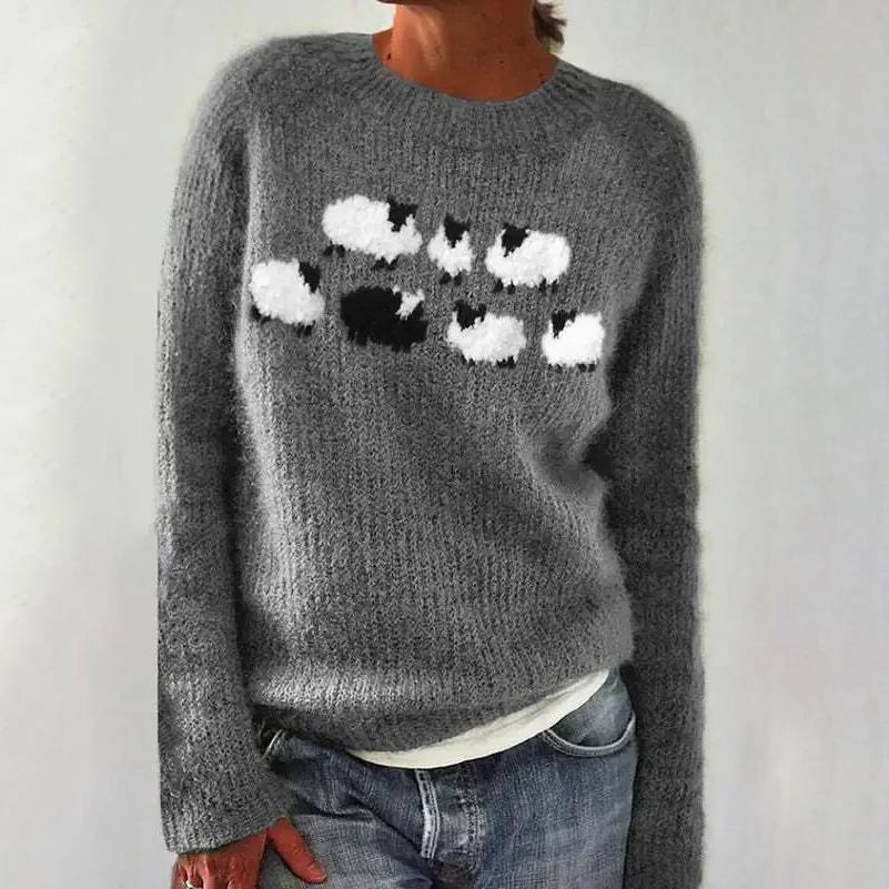 Pull Maille Petits Moutons Lucie