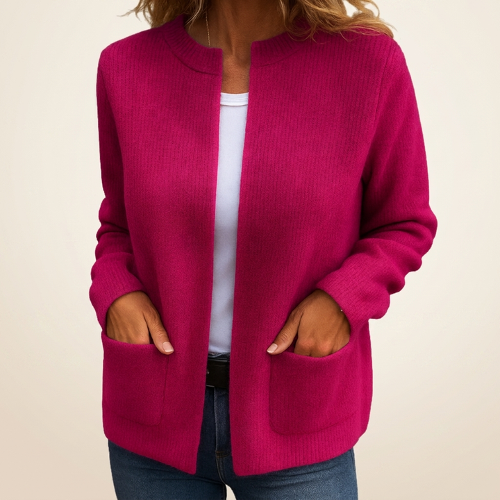 ÉLODIE MOREAU GILET EN TRICOT À FERMETURE ÉCLAIR POUR FEMMES