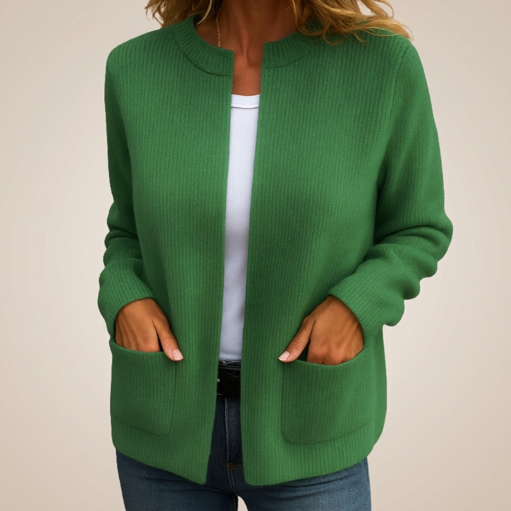ÉLODIE MOREAU GILET EN TRICOT À FERMETURE ÉCLAIR POUR FEMMES