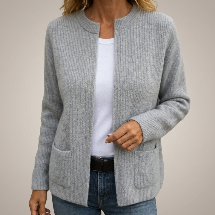 ÉLODIE MOREAU GILET EN TRICOT À FERMETURE ÉCLAIR POUR FEMMES