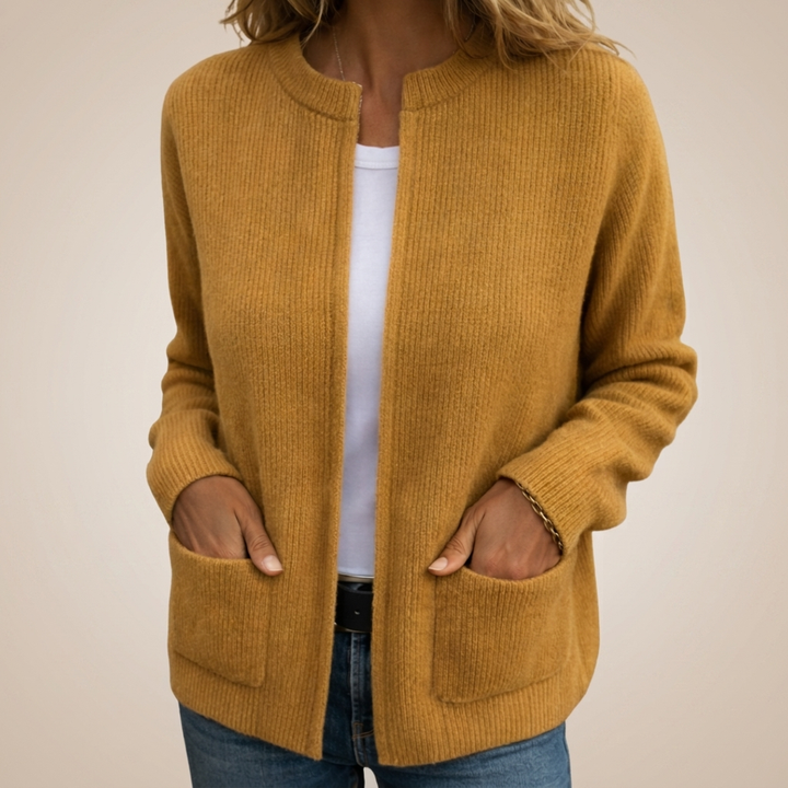 ÉLODIE MOREAU GILET EN TRICOT À FERMETURE ÉCLAIR POUR FEMMES