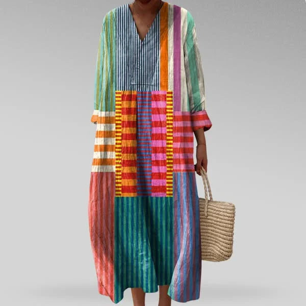 ÉLODIE MOREAU ROBE MIDI COLORÉE POUR FEMMES