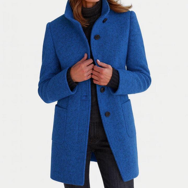 MANTEAU CINTRÉ À BOUTONS POUR FEMMES