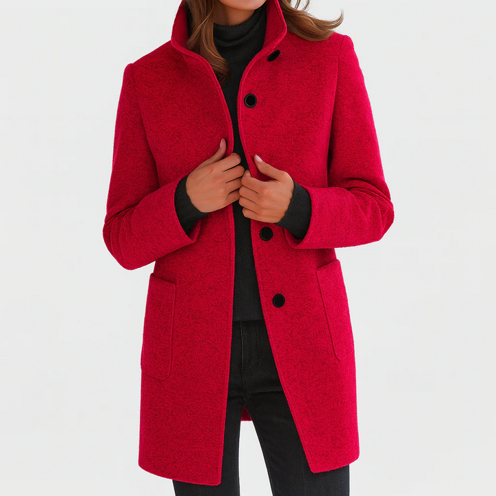 MANTEAU CINTRÉ À BOUTONS POUR FEMMES