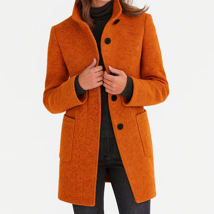 MANTEAU CINTRÉ À BOUTONS POUR FEMMES