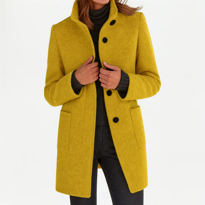 MANTEAU CINTRÉ À BOUTONS POUR FEMMES