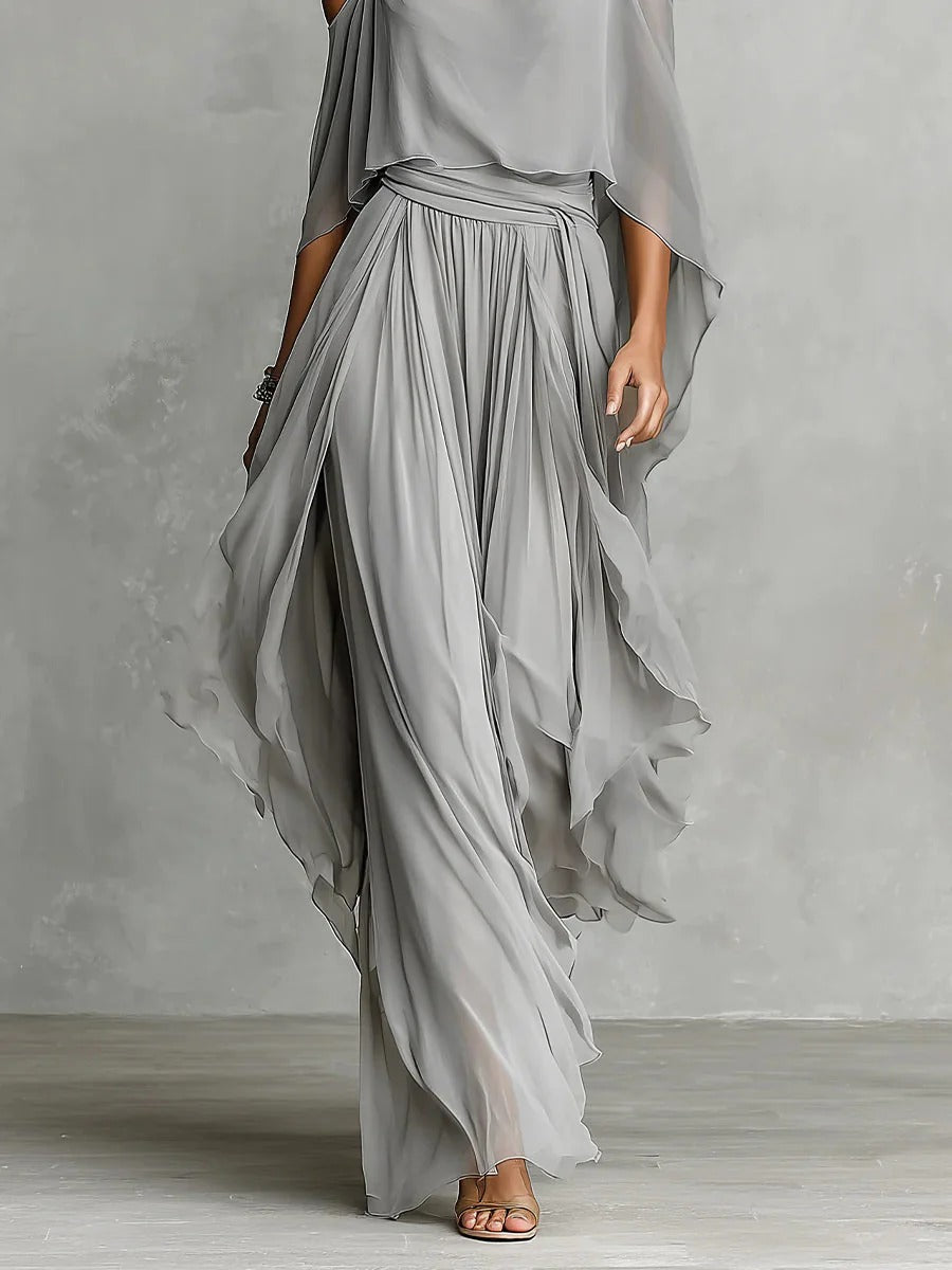 ENSEMBLE ÉLÉGANT EN CHIFFON POUR FEMMES