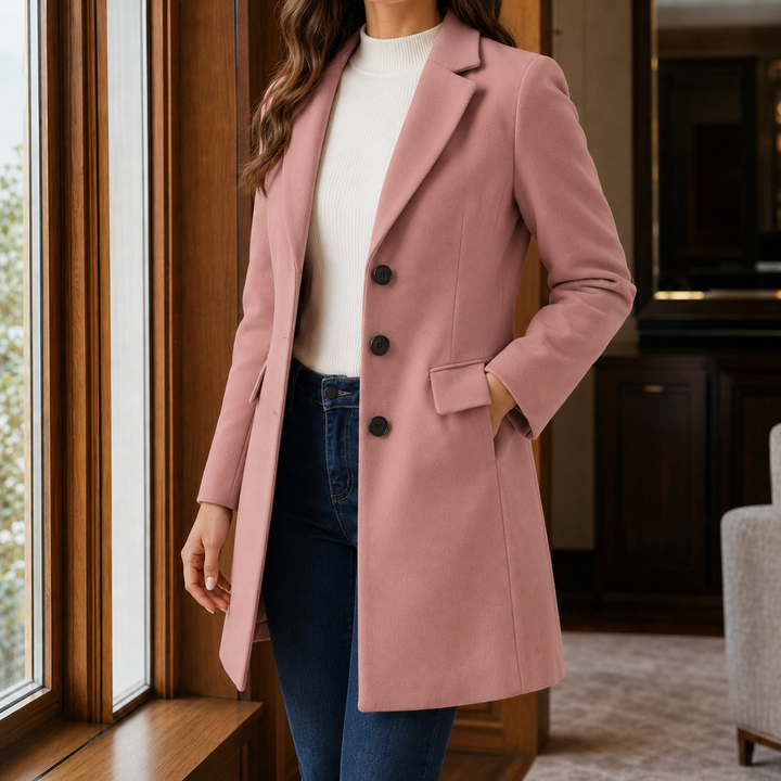 Angèle | Manteau Mi-Long Ajusté