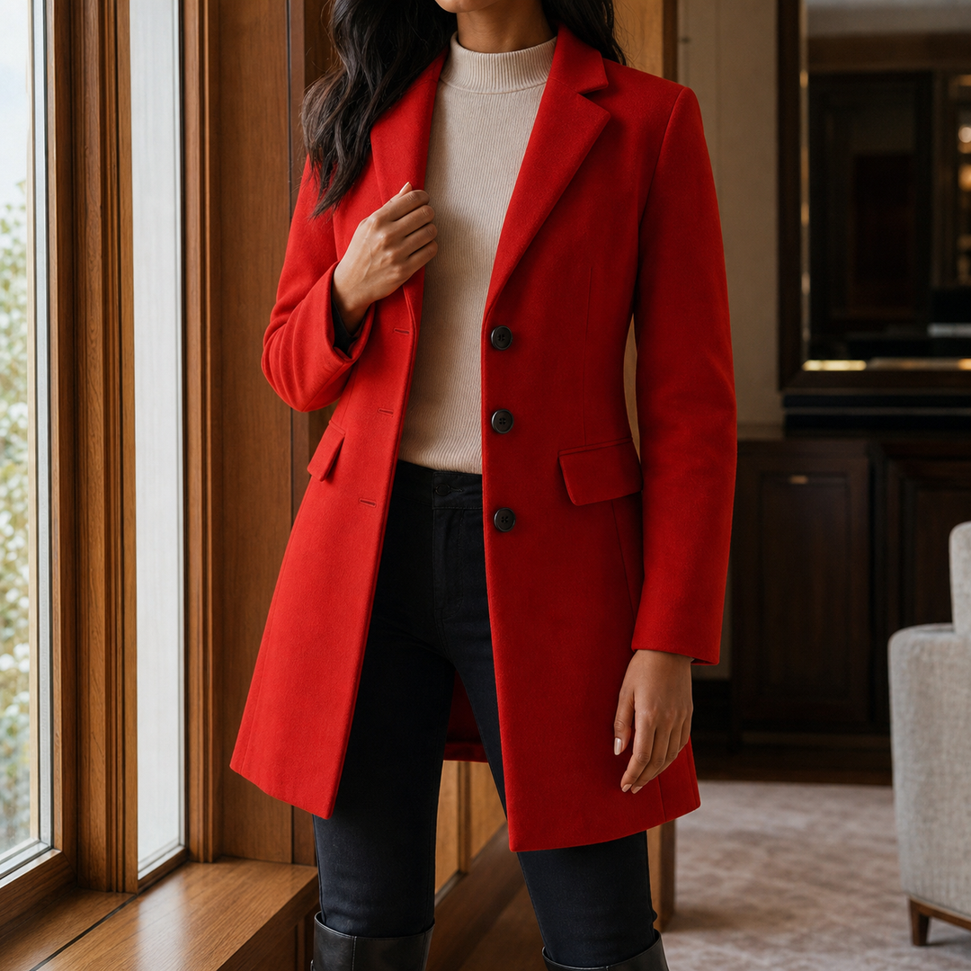 Angèle | Manteau Mi-Long Ajusté