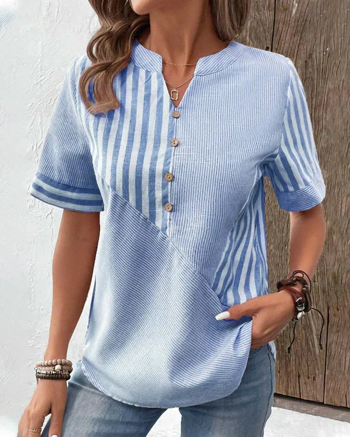 BLOUSE RAYÉE ÉLÉGANTE FOR WOMEN