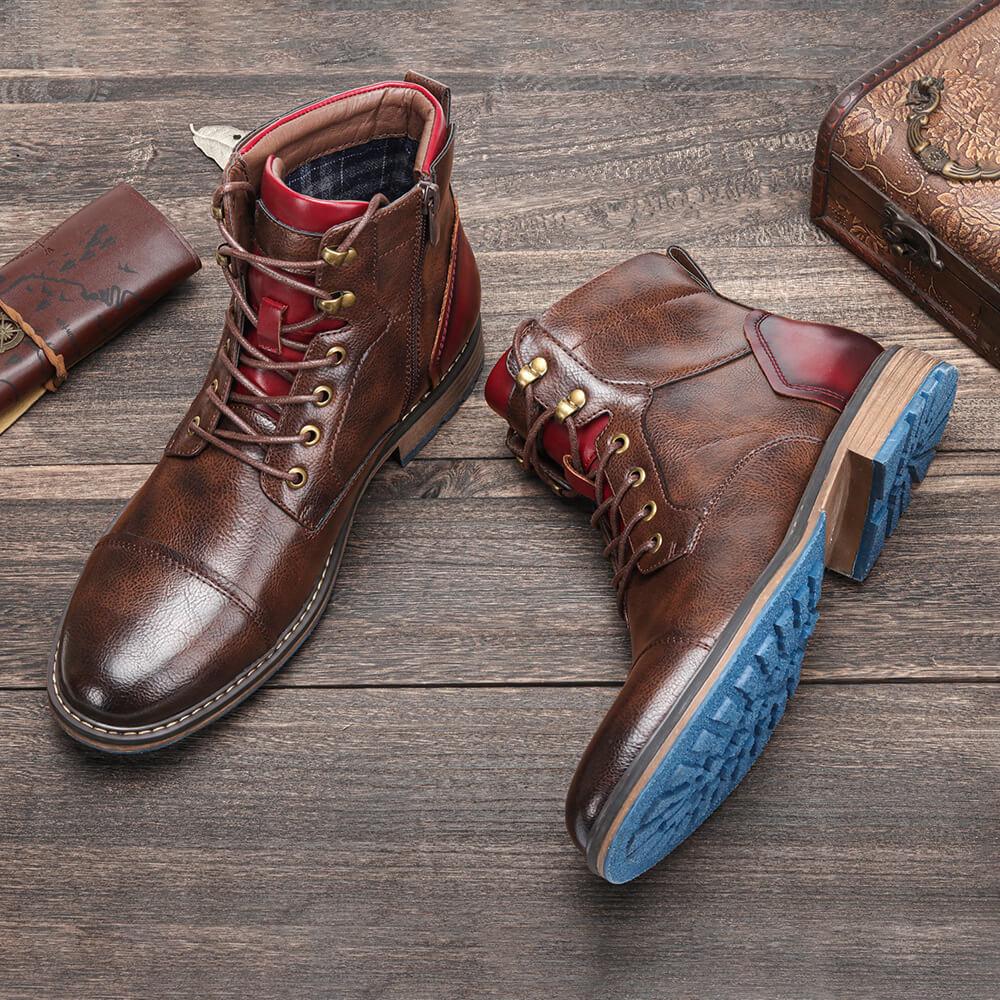 ÉLODIE MOREAU Raphaël - Bottes Oxford en cuir classiques pour hommes