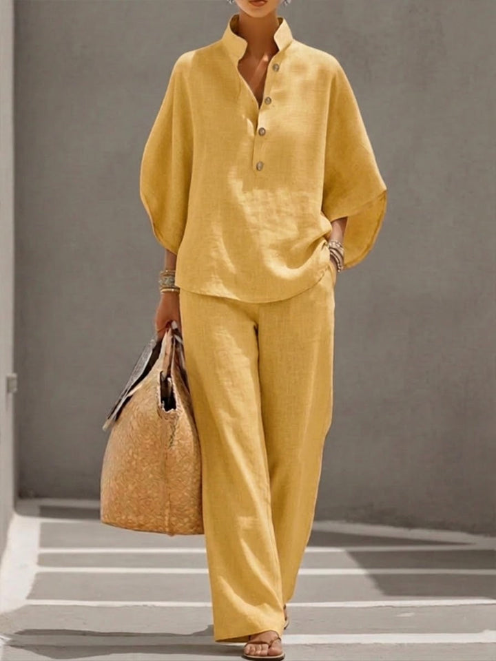 ENSEMBLE EN LIN POUR FEMMES