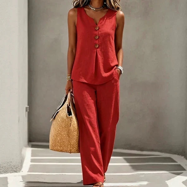 ENSEMBLE PANTALON DÉTENDU POUR FEMMES